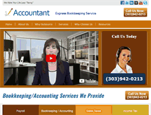 Tablet Screenshot of expressbookkeepingservice.com